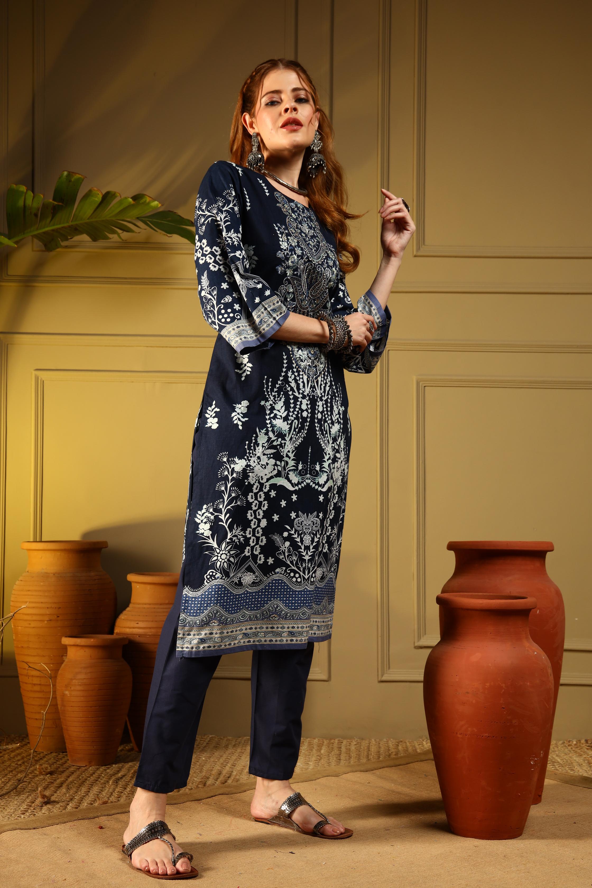 Timeless Grace Black Kurta Set