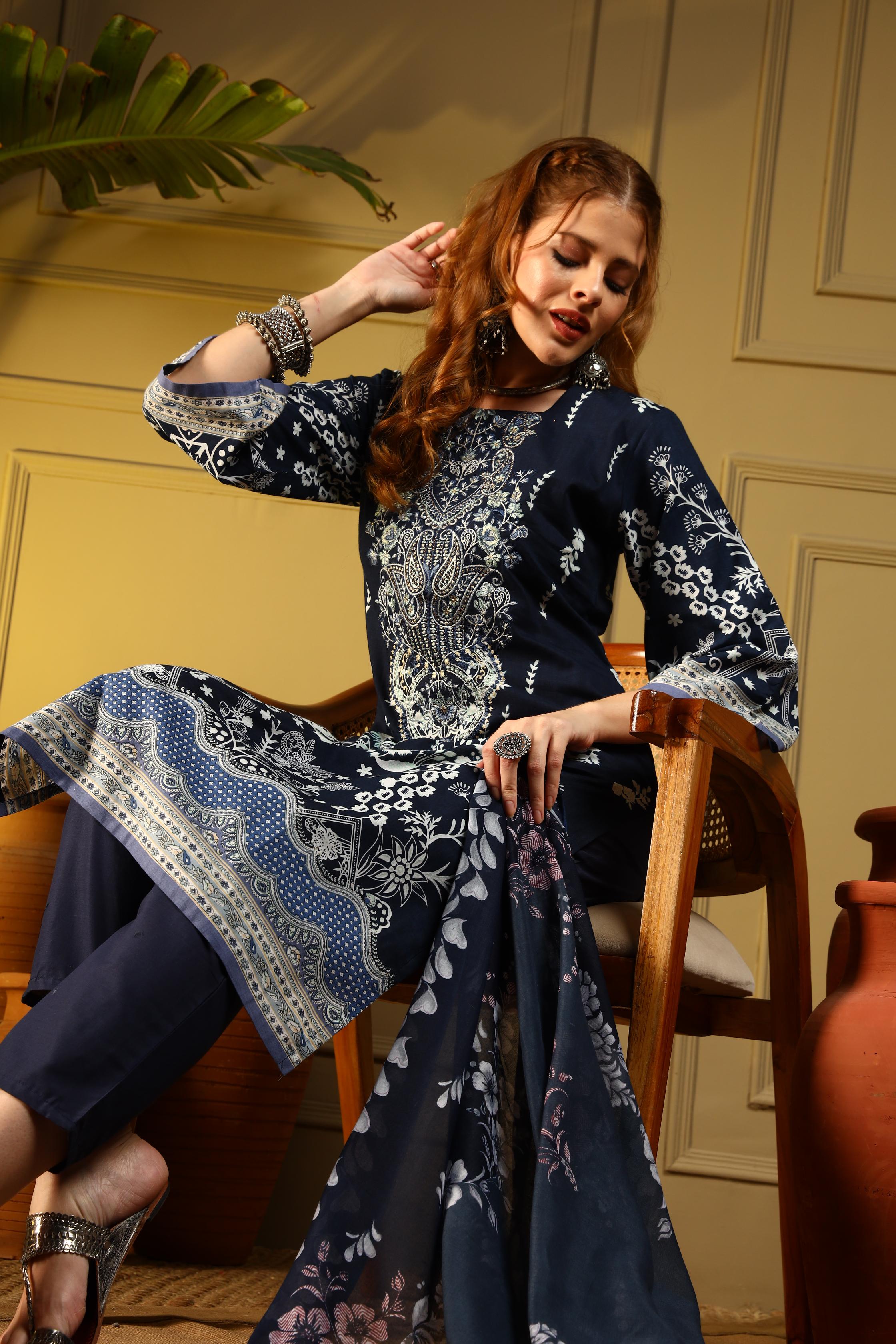 Timeless Grace Black Kurta Set