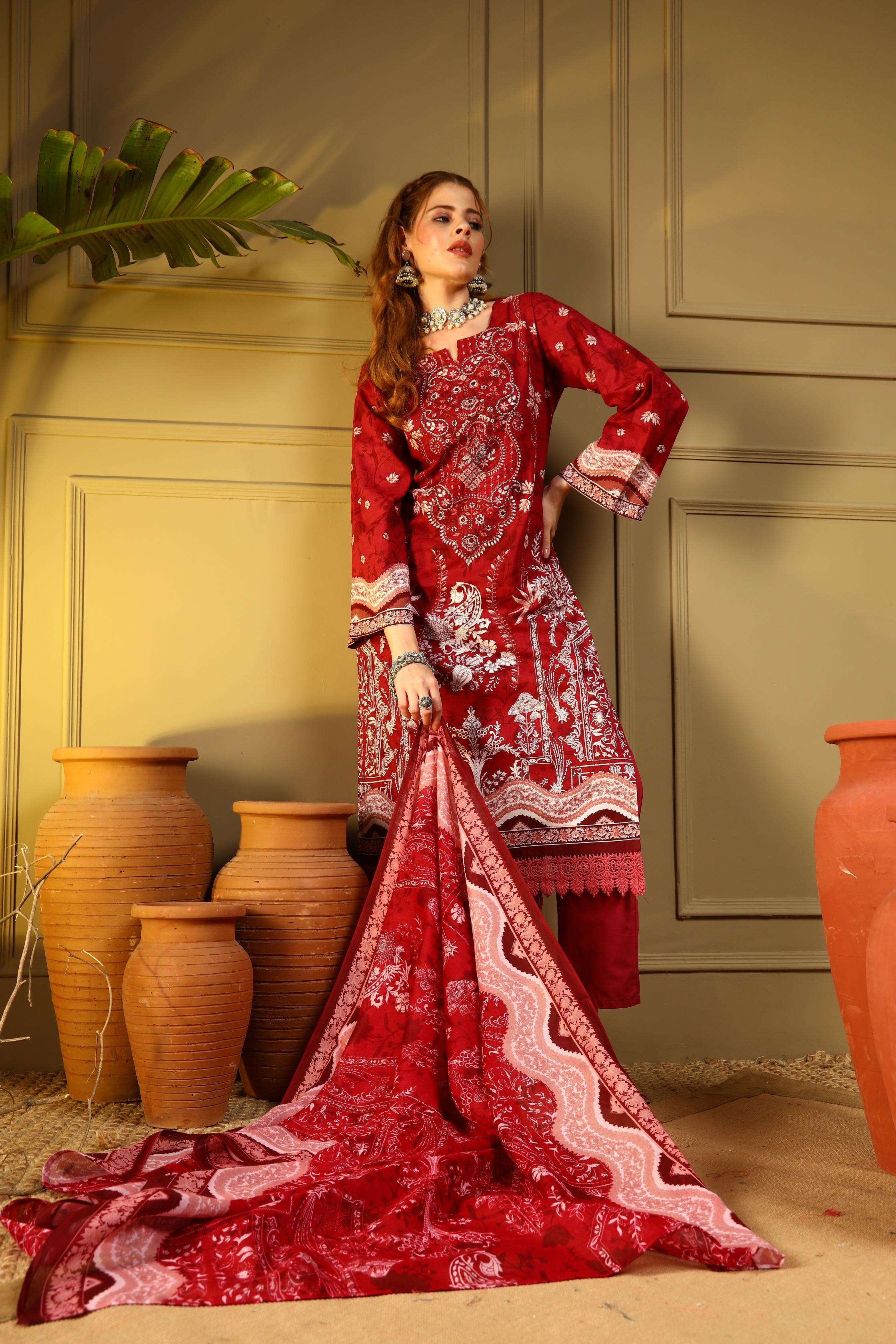 Royal Radiance Red Kurta Set