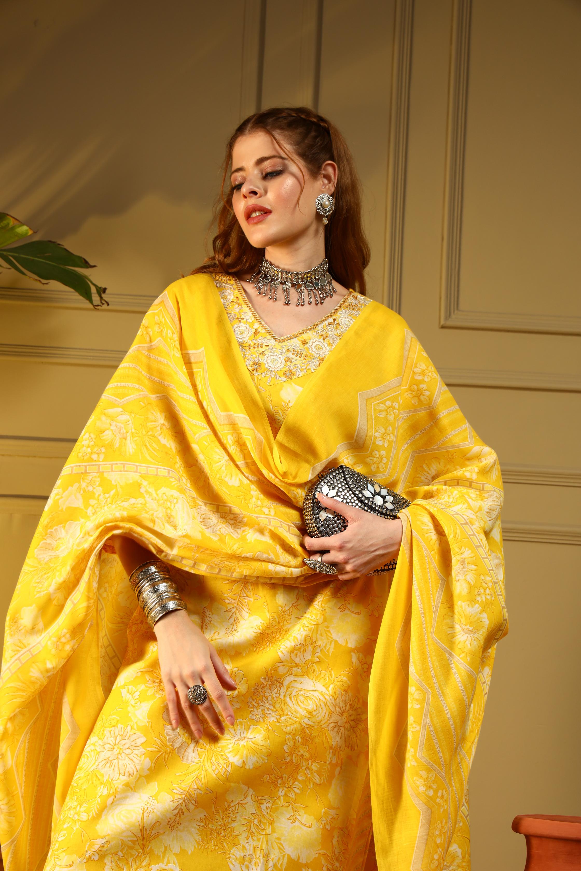 Sunlit Bloom Yellow Kurta